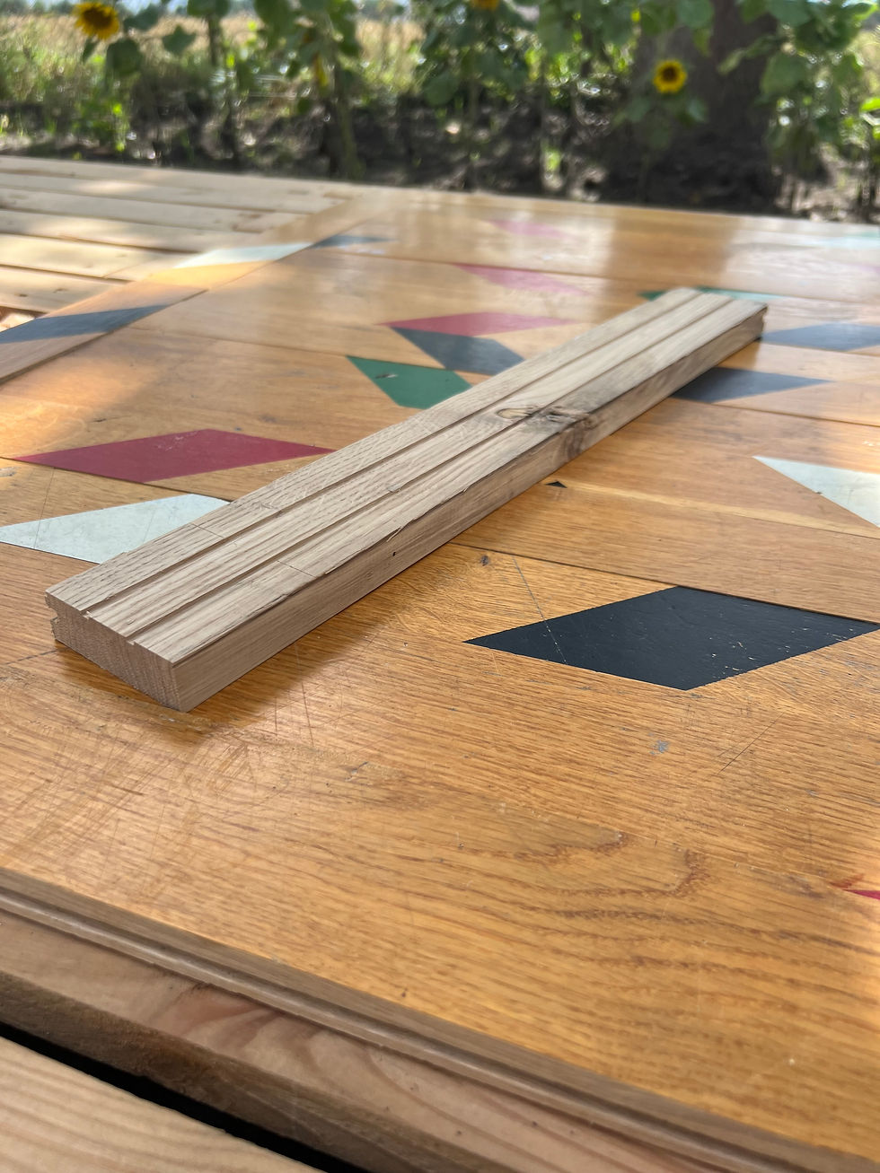Thumbnail: 🎨 CGO5065 — Colorful Stripes Gym Floor (50 × 6.5 cm) @wood_job_uk