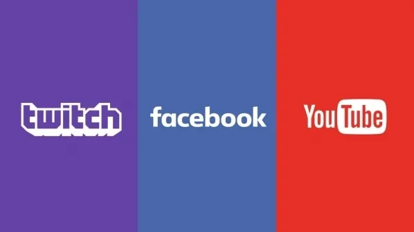 Twitch, Facebook, YouTube