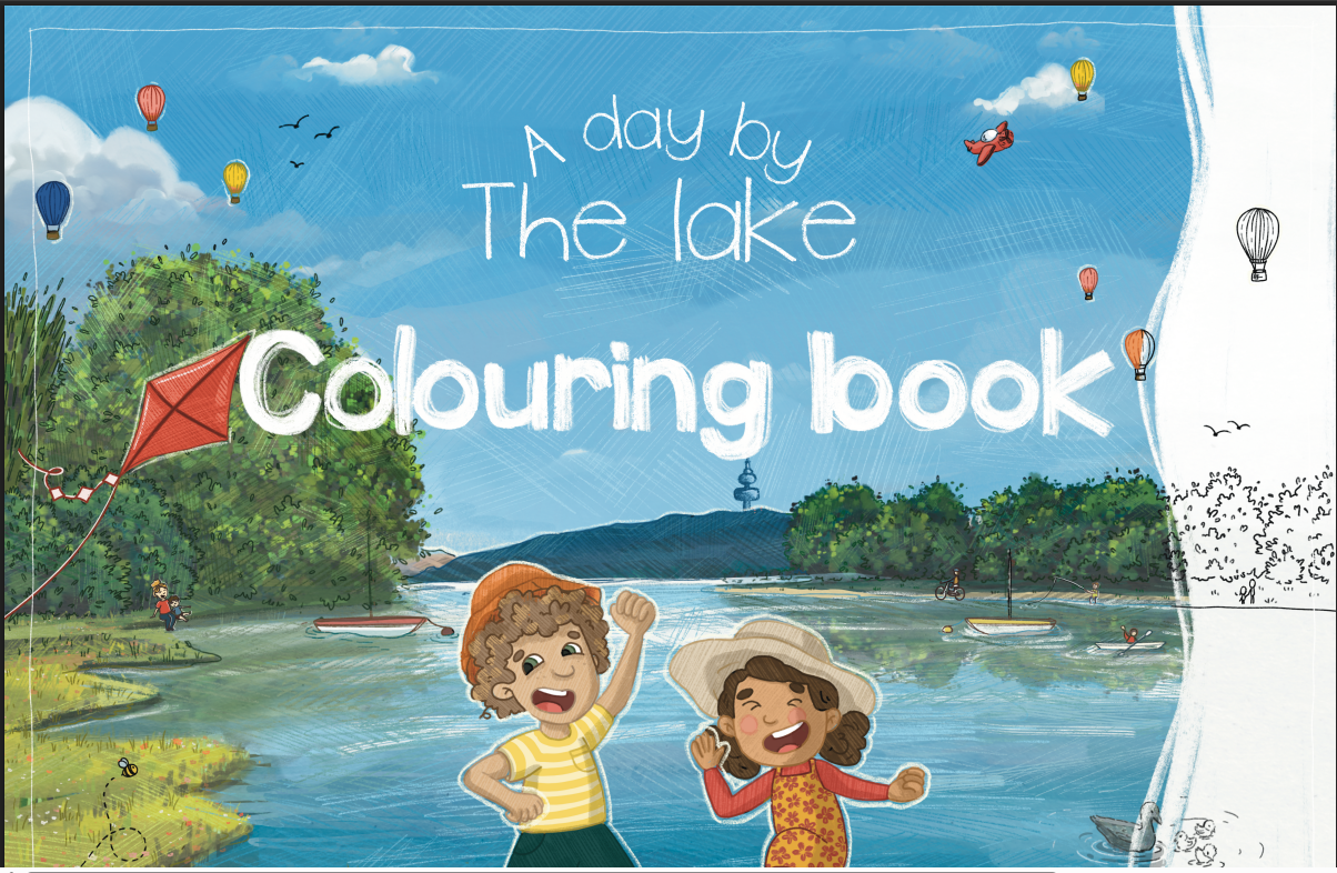 A Day By The Lake - Colouring book