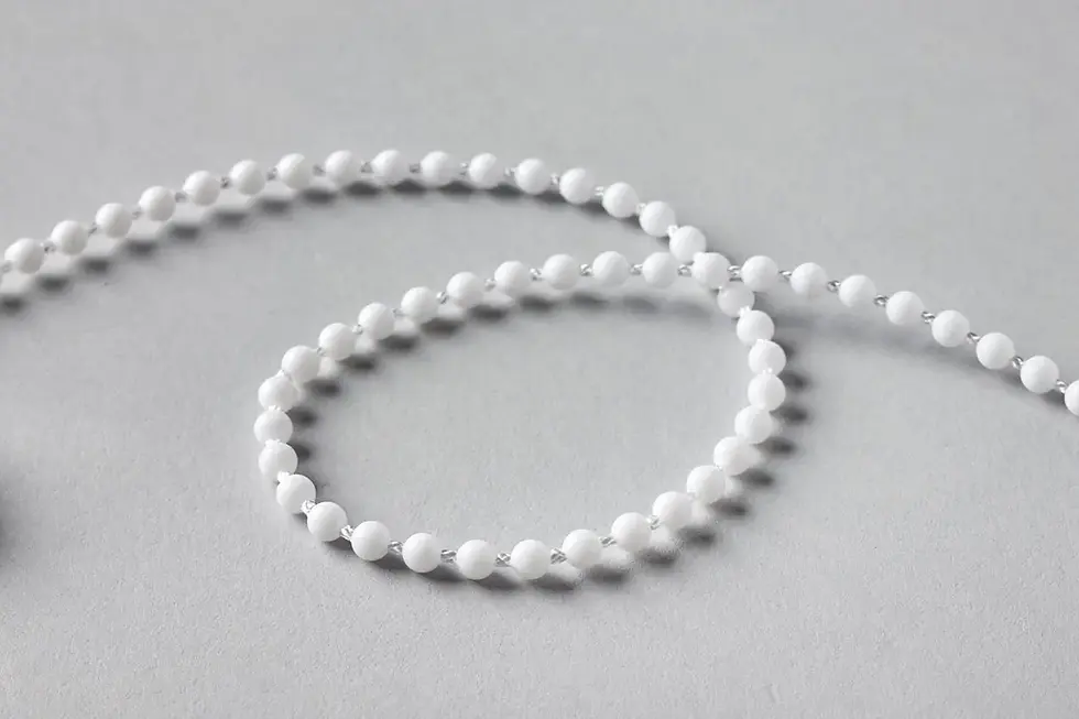 Roller Blind chain - white plastic No.10.webp