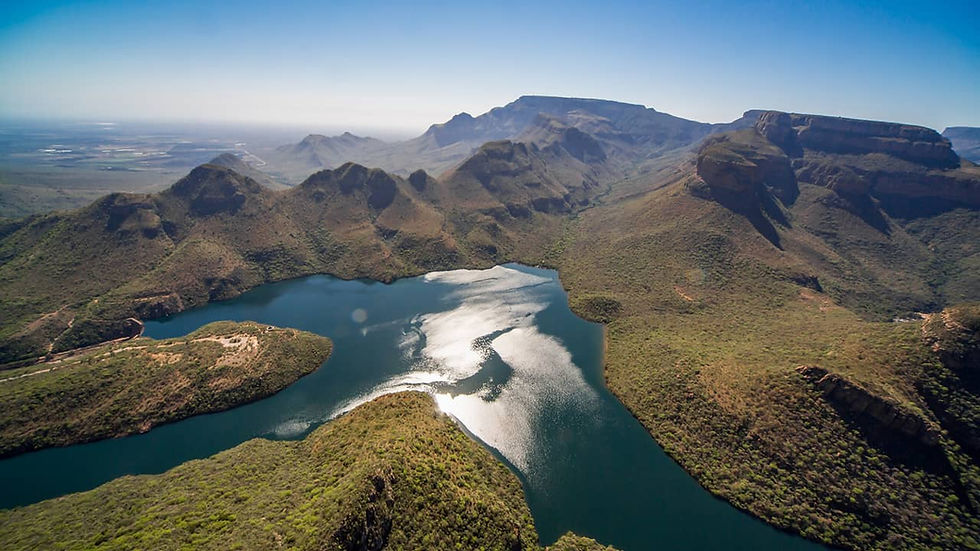 The Blyde River Canyon Nature Reserve is a popular tourist destination in South Africa. Within the reserve lies the third largest canyon in the world, however it is considered the largest green canyon in the world because of its subtropical vegetation. The entire nature reserve provides plenty of dramatic viewpoints. Together with Bourke’s Luck Potholes and a couple of spectacular hiking trails, this reserve is well-worth the visit.