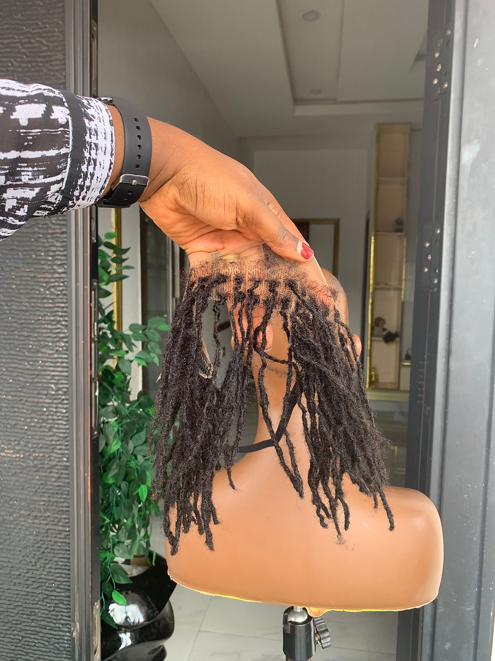 Thumbnail: Strip loc topper, loc replacement for thinning edges only