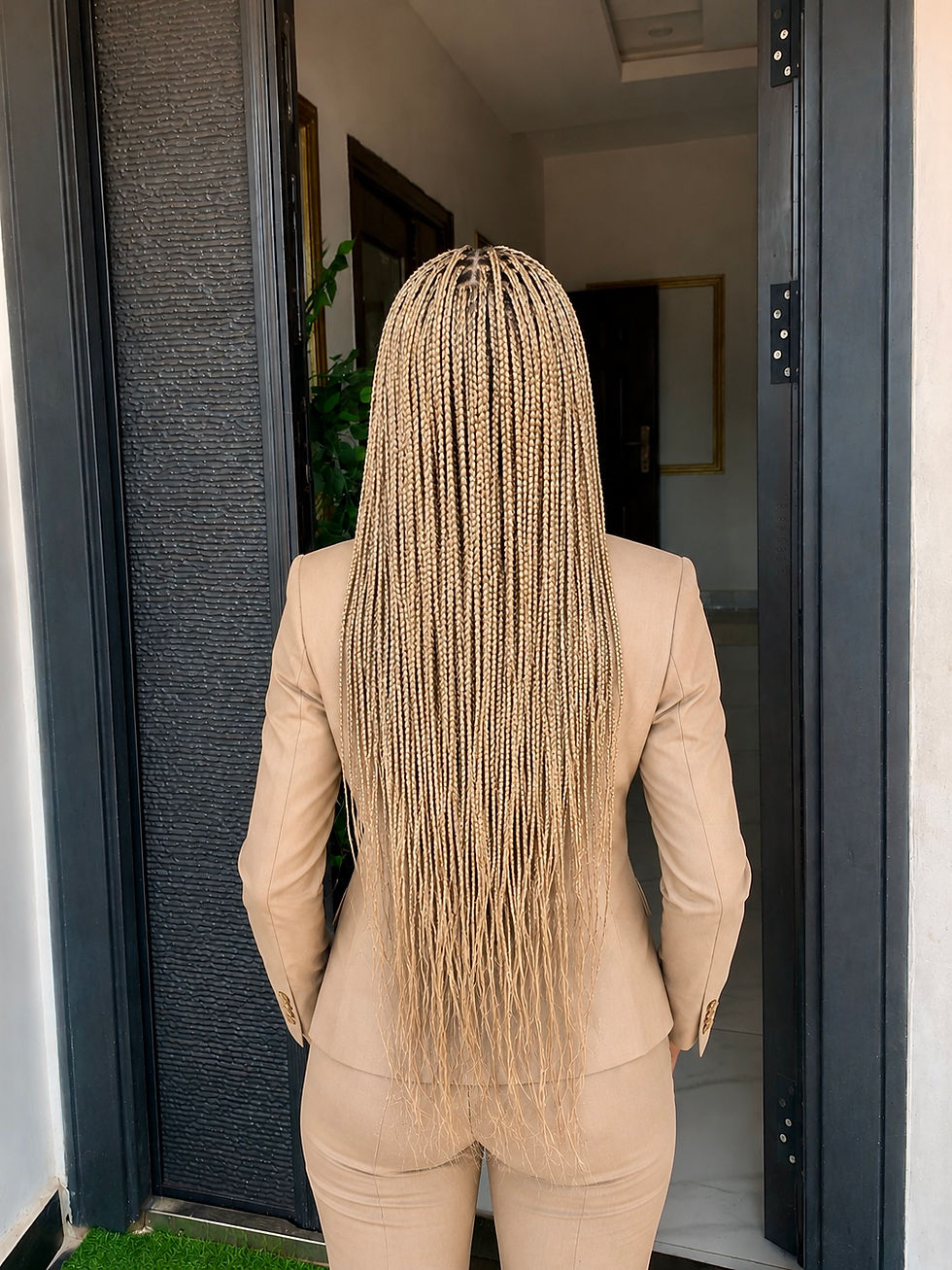 Thumbnail: Ash blonde braid wig #