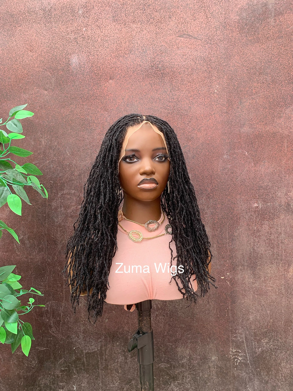 Thumbnail: Lace front microloc replacement unit for hair loss