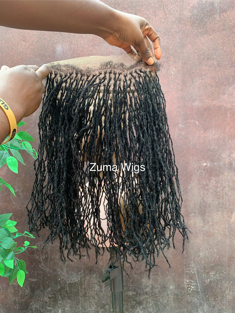 Thumbnail: Lace front microloc replacement unit for hair loss