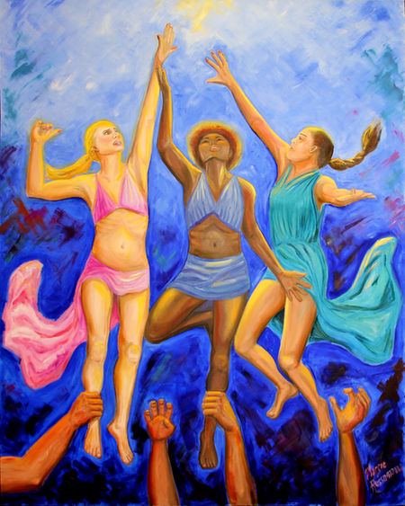Margie's painting "Breaking Free" has been juried into The SFVCC exhibit "The Art