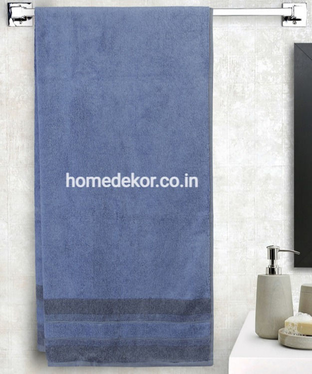 SPACES Charcoal Textured Bath Towel - 76 cm x 1.50 m -Blue