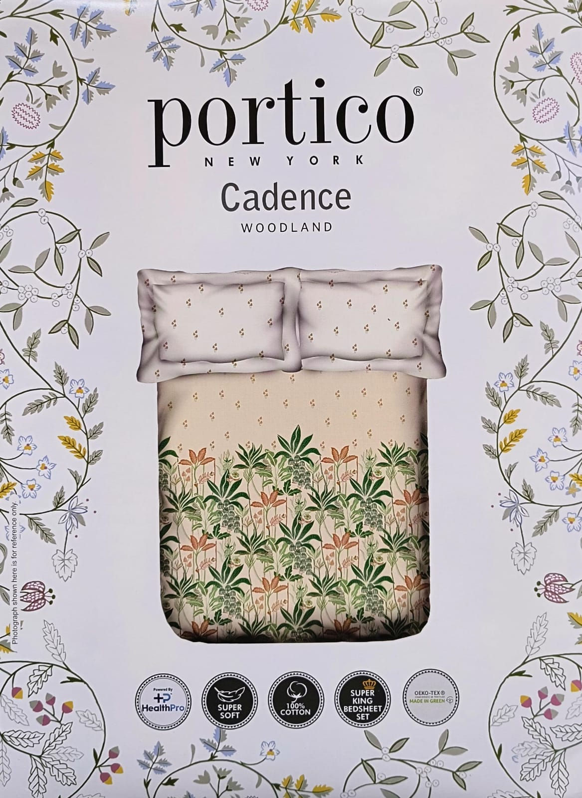 Portico Cadence Super King Bedsheet with Pillow cover