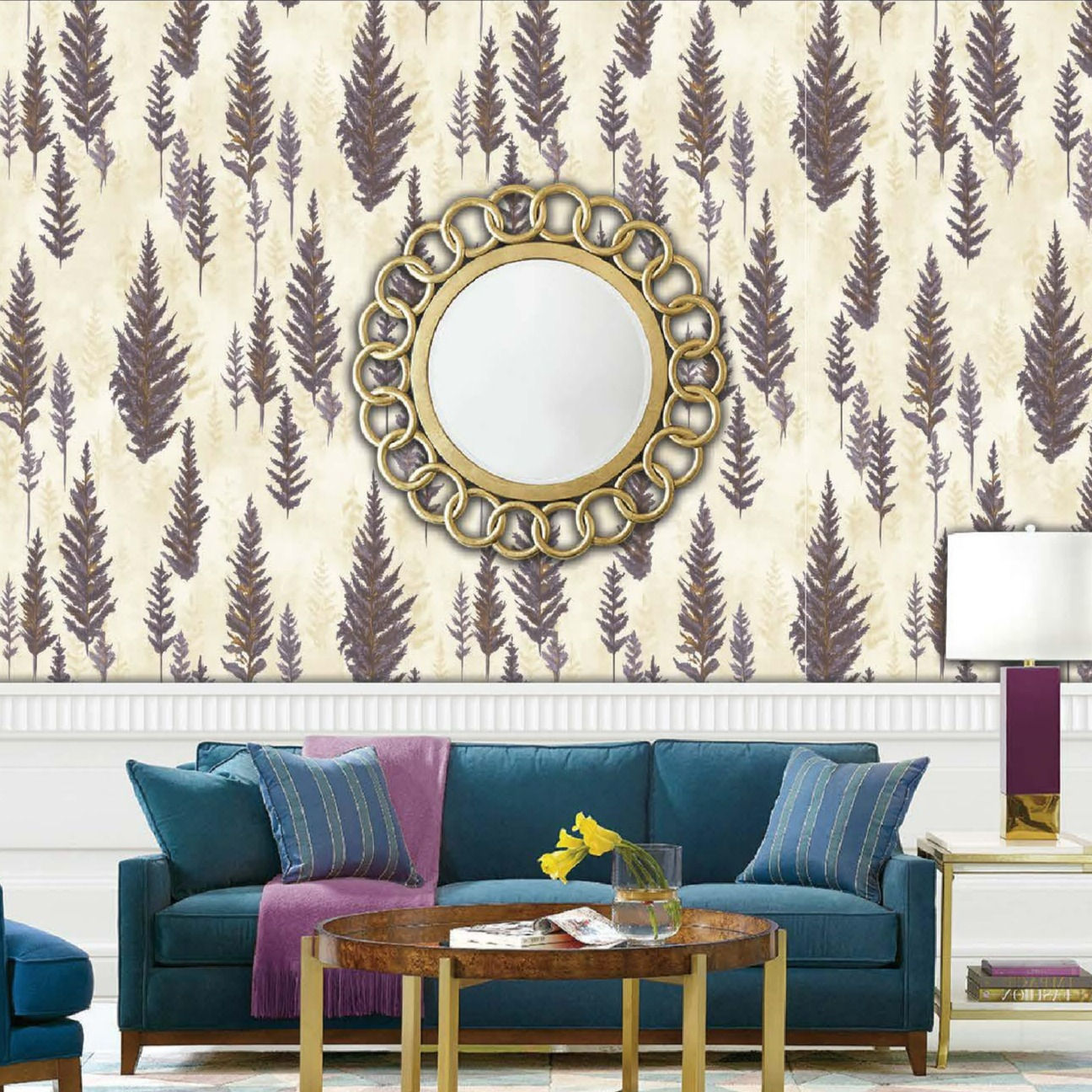 Crystal Gold Leaf Wallpaper 217055