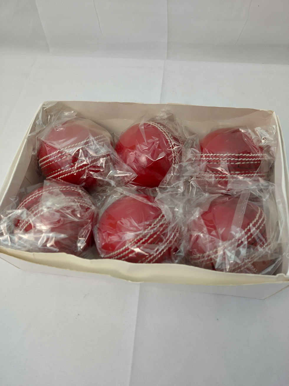 Thumbnail: Hand Stitched Alum Leather Cricket Ball (box of 6)