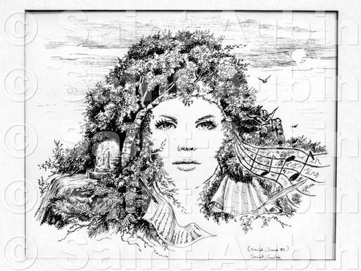 Creation du visage d'une femme par Diane Saint-Seers, artiste lanaudoise