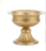 vase style romain en métal doré 6 pouces de hauteur