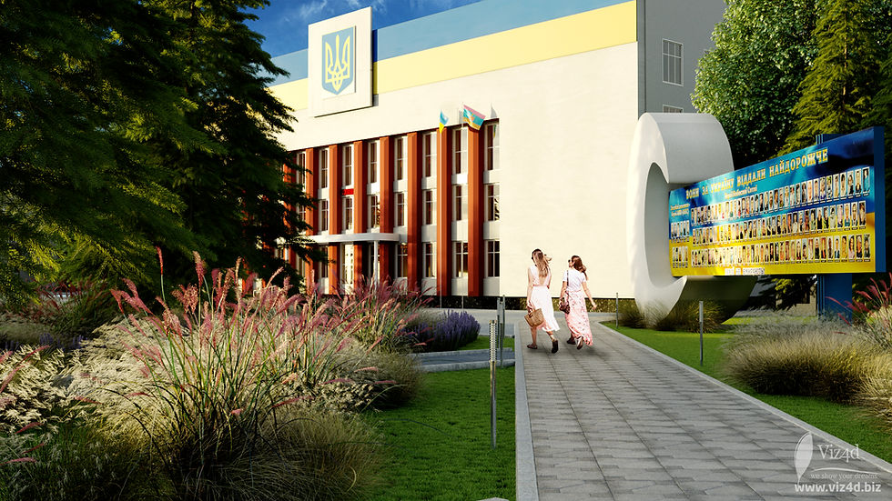 Existing walkway renovation includes lawns landsacping and lights