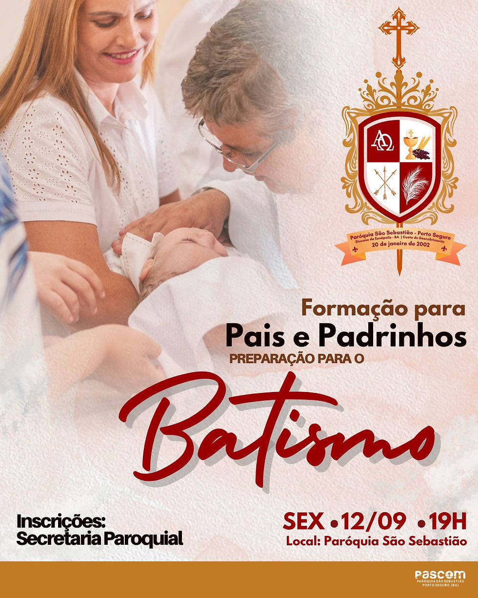 Formação de Pais e Padrinhos para o Sacramento do Batismo
