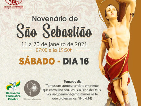 16/01/2021 - 6º dia do Novenário de São Sebastião