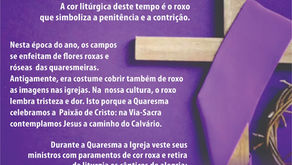 Por que o roxo durante a quaresma?