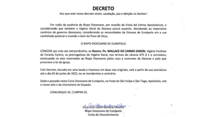 Decreto Diocesano
