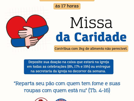 Missa da caridade - Sociedade de São Vicente de Paulo – Os Vicentinos