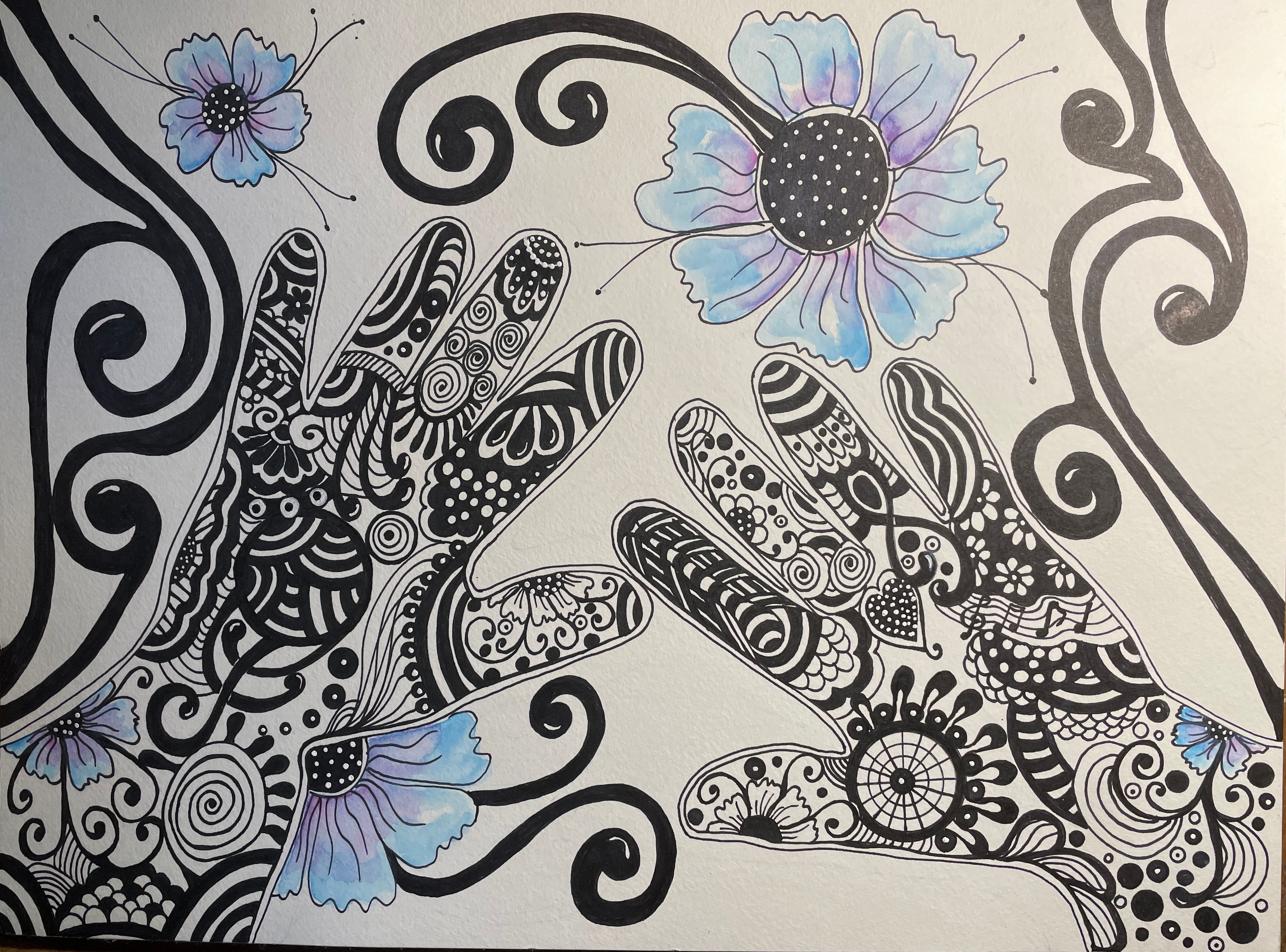 Purple Palm Tree Delight