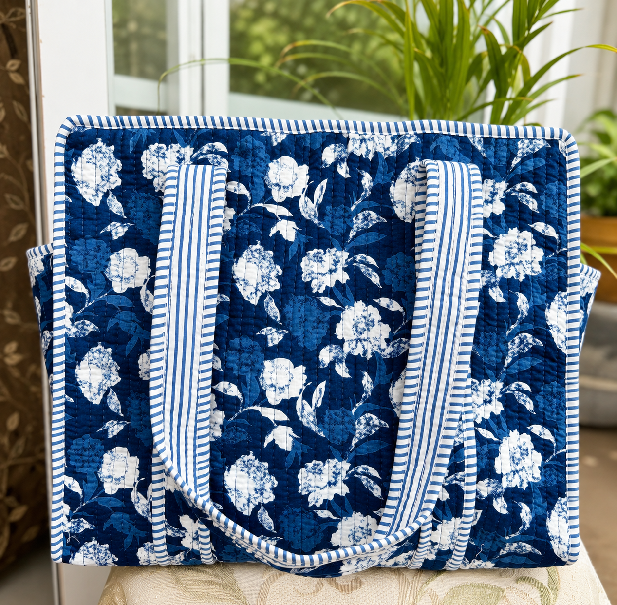 Export Quality Quilted Tote Bag – Spacious & Versatile
