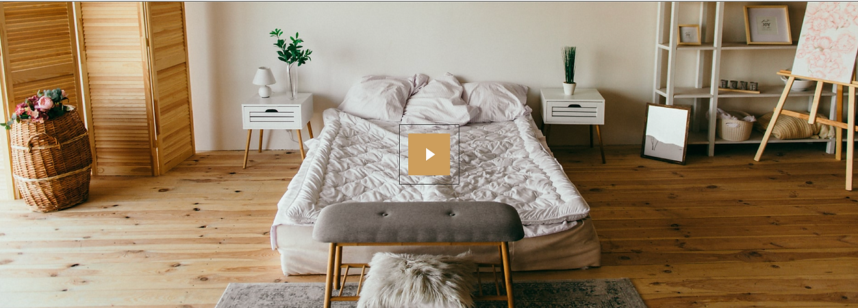 Image showing a transitional bed with wood floors