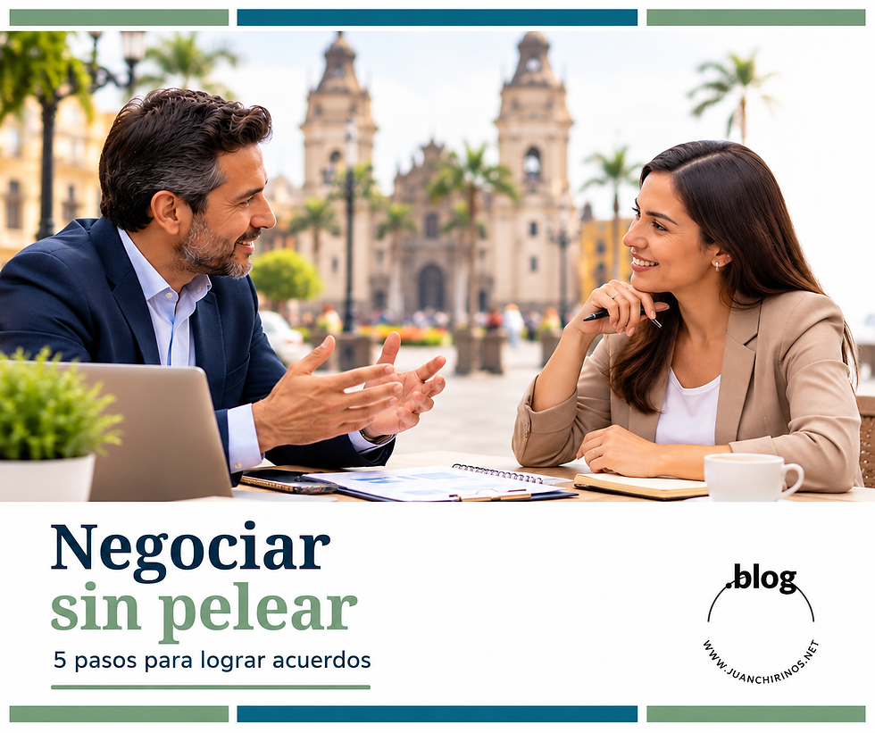 Negociar sin pelear: cinco pasos para alcanzar acuerdos inteligentes