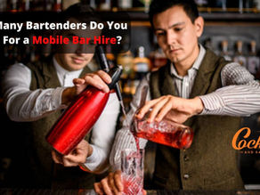 How Many Bartenders Do You Need For a Mobile Bar Hire?