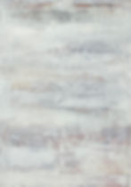 monsters on the horizon, oil on paper, 21 x 14 inches