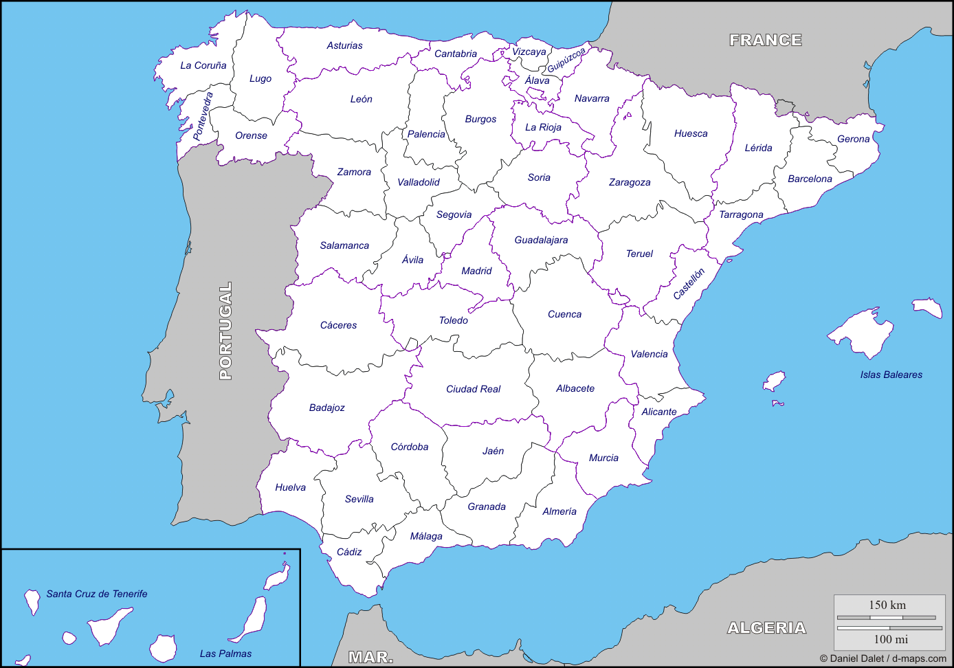 Distribución de zonas