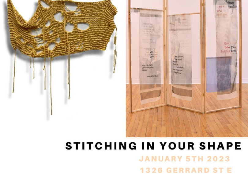 stitching in your shape: Opening Reception and Exhibition