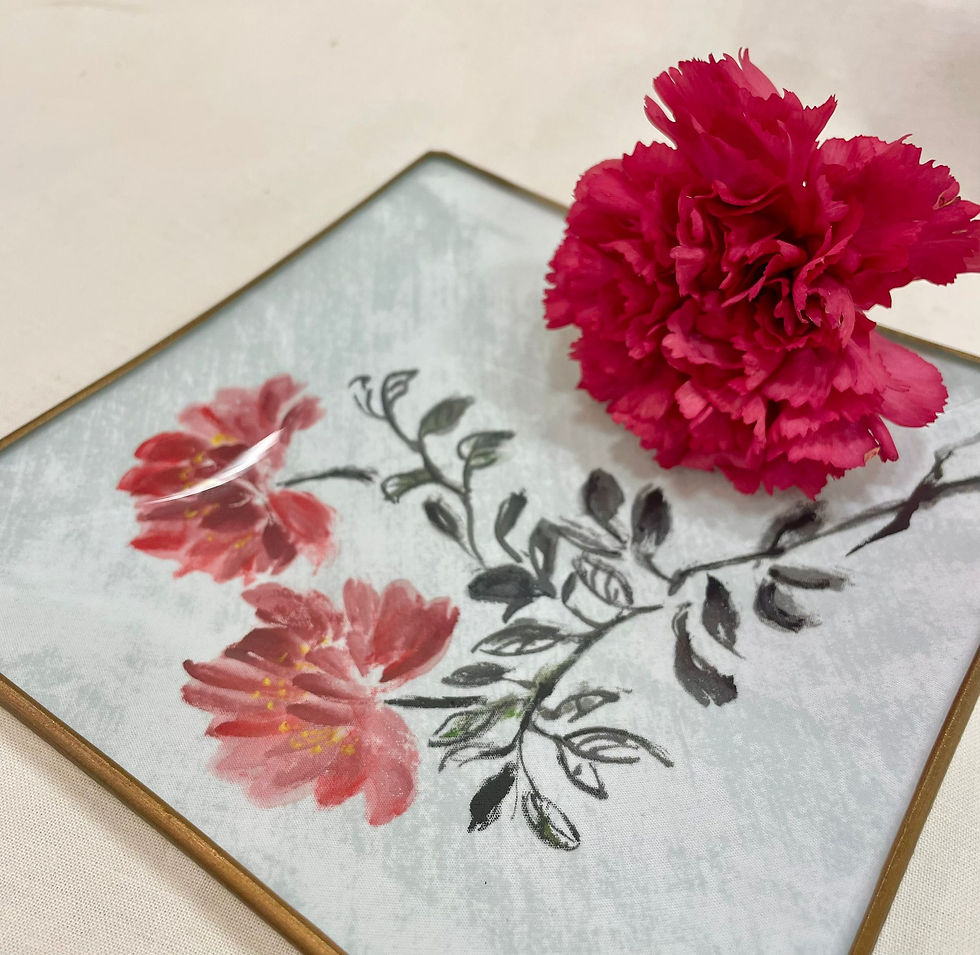 Miniatura: PLATO-PEONÍA 15x15cm