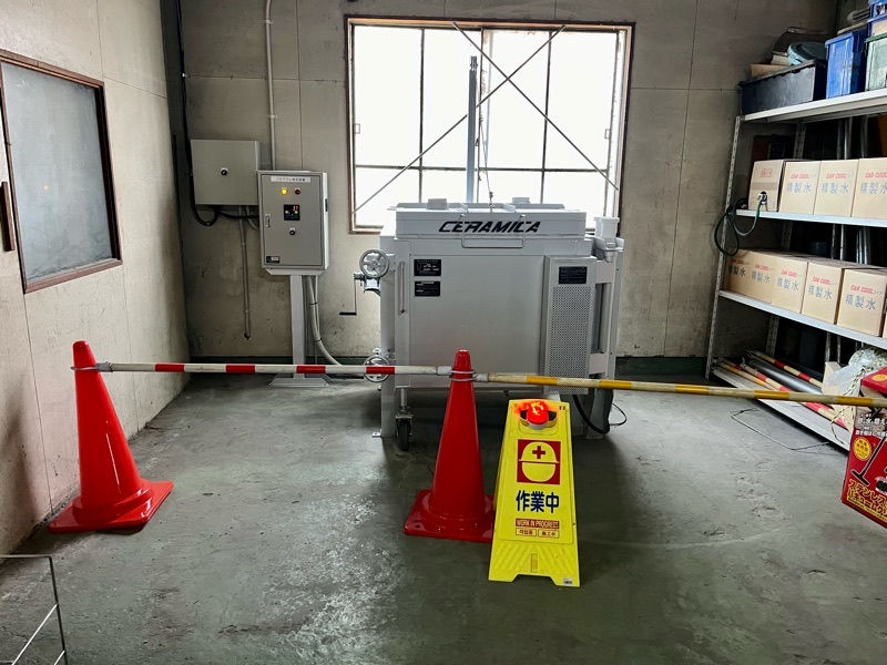 扉式と上蓋が両方開く 電気陶芸窯