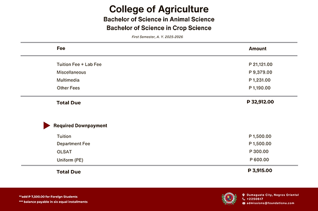 Bachelor of Science in Agriculture Major in Crop Science - Tuition Fee.png