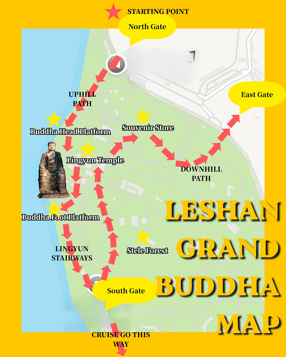 Leshan Giant Buddha Map
