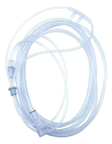 Cánula Nasal de PVC con Puntilla Suave para Adulto 2.10 m - Caja con 20 piezas
