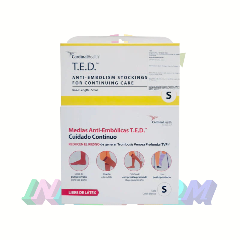 Cardinal Health Media a la Rodilla Blanco T.E.D. - Una pieza