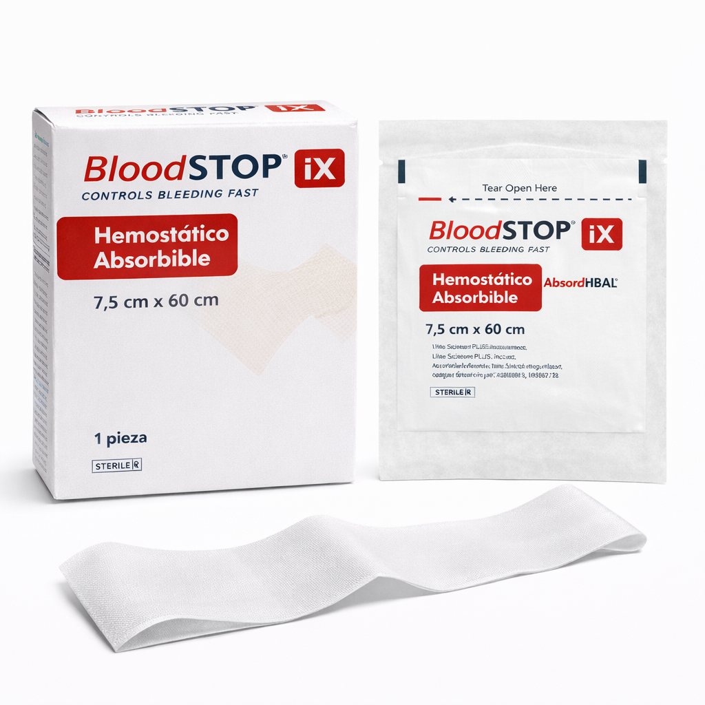 BloodSTOP iX Hemostático Absorbible de 7.5 CM x 60 CM - Una Pieza