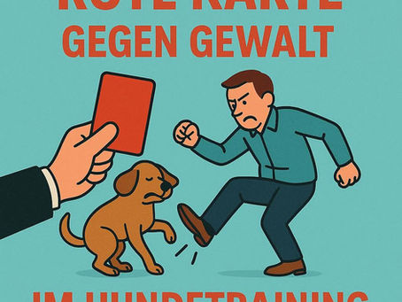 Rote Karte gegen Gewalt im Hundetraining - Gastbeitrag von Karina Kalks