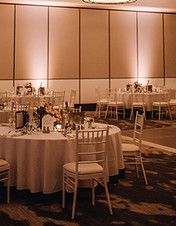 Up-lights at hotel venue