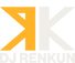 DJ RENKUN Logo White and Orange