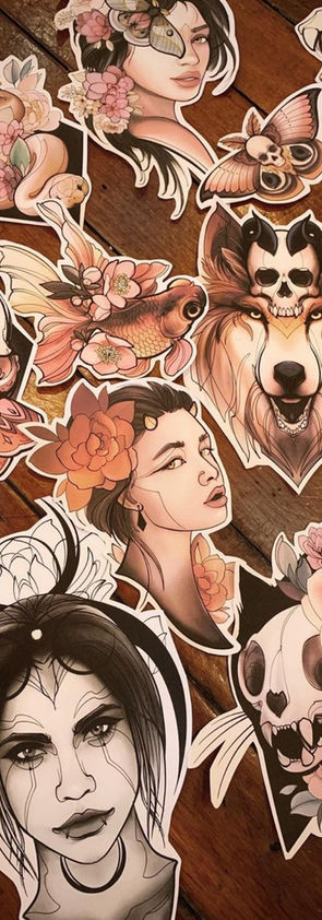 Neotraditional Tattoo Artist, Sydney Australia, Flash Tattoo Designs