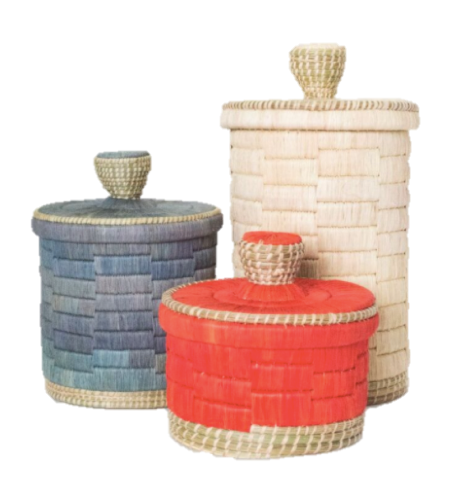 3 sample lidded boxes