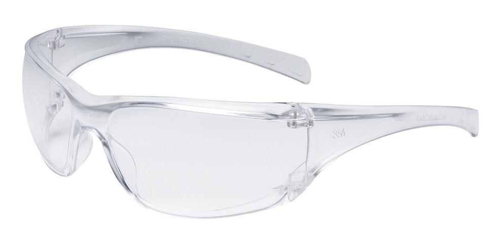 3M Virtua Clear Frame Safety Glasses Clear AF Lens
