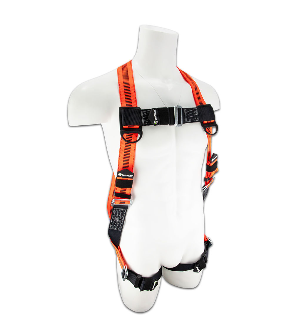 Single D-Ring Harness with Pass through Leg Buckles: Universal Sizing