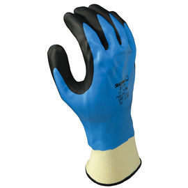 SHOWA  Size Foam Grip 377 13 Gauge Black & Blue Coated Work Gloves