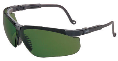 Uvex Genesis Safety Glasses W/Black Frame & Shade 3.0 Infra-dura Lens