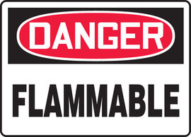 7" X 10" DANGER FLAMMABLE
