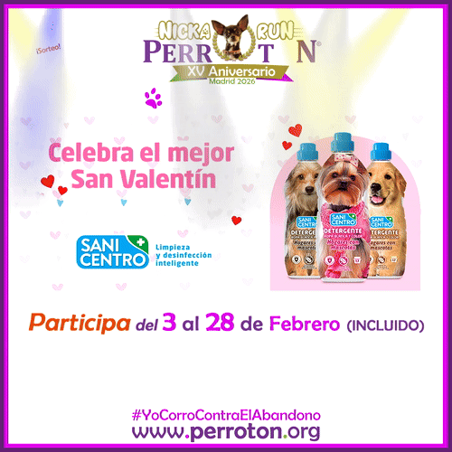 GIF SORTEO SANICENTRO - PERROTÓN MADRID 2026 NICKA RUN.gif