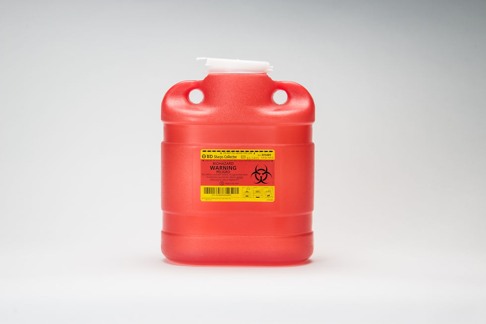 6.9 Quart Disposable Sharps Container