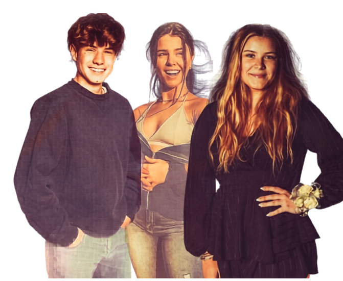 Lindy, Christopher, and Kamryn smiling together